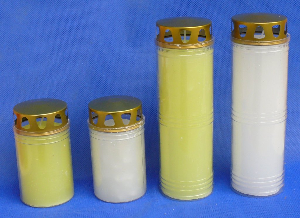 Lumino Liturgico Giallo 650g – Cerone Per Santissimo, Durata 8 Giorni – Confezione Da 6 Pezzi